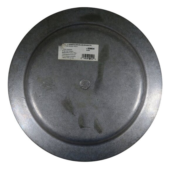 Wilton Armetale “Reggae” Round Tray – 12¼", Cast Aluminum Serveware - Picture 3 of 4